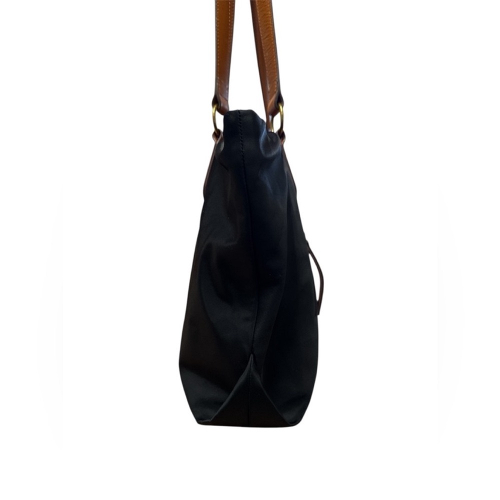 Margot New York Nylon Tote Bag with Tan Straps - Picture 6 of 11